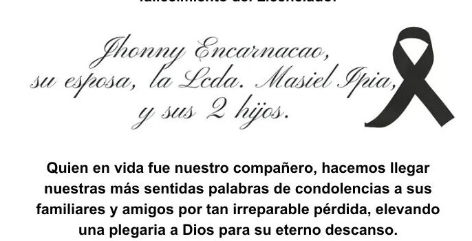 La Unidad Nacional de Inteligencia Financiera, cumple con el penoso deber de informar el sensible fallecimiento del Licenciado: La Unidad Nacional de Inteligencia Financiera, cumple con el penoso deber de informar el sensible fallecimiento del Licenciado: